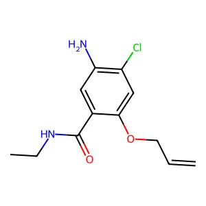Benzamide, 5-amino-4-chloro-N-ethyl-2-(2-propenyloxy)- structure