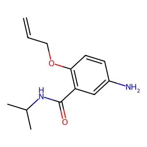 2-(烯丙氧基)-5-氨基-N-异丙基苯甲酰胺 structure