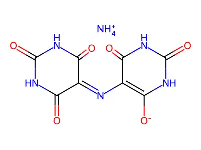 紫脲酸铵 structure