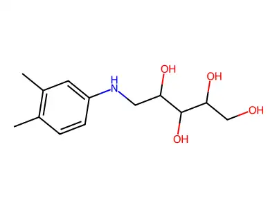 3,4-Xylidino-D-ribitol structure