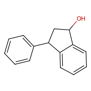 3-phenyl-2,3-dihydro-1H-inden-1-ol structure