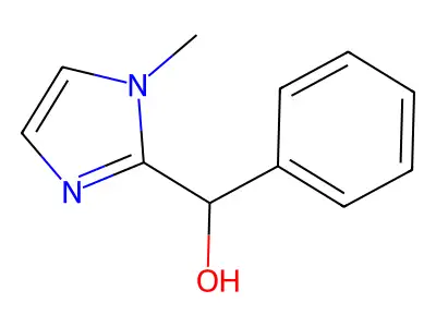 (1-methyl-1H-imidazol-2-yl)(phenyl)methanol structure