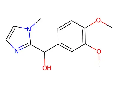 alpha-(3,4-Dimethoxyphenyl)-1-methyl-1H-imidazole-2-methanol structure