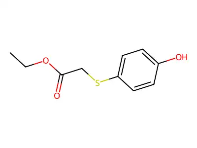 Ethyl 2-[(4-hydroxyphenyl)sulfanyl]acetate structure