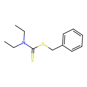 Benzyl Diethyldithiocarbamate structure