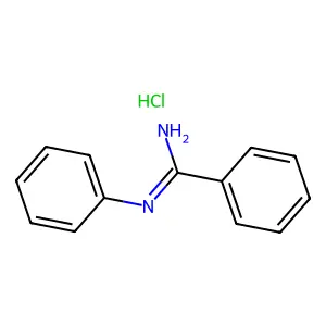 Benzamidine, N-phenyl-, monohydrochloride structure