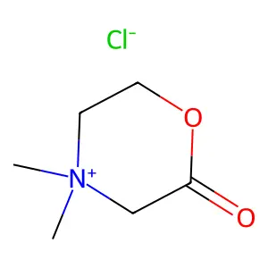 Morpholinium, 4,4-dimethyl-2-oxo-, chloride structure