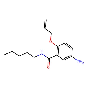 2-(烯丙氧基)-5-氨基-N-戊基苯甲酰胺 structure