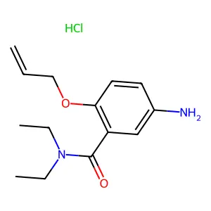 Benzamide, 2-(allyloxy)-5-amino-N,N-diethyl-, hydrochloride structure