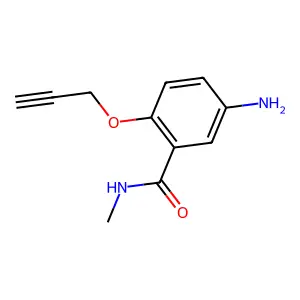 5-氨基-N-甲基-2-(2-丙炔氧基)苯甲酰胺 structure