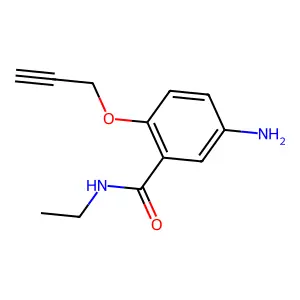 5-氨基-N-乙基-2-(2-丙炔氧基)苯甲酰胺 structure