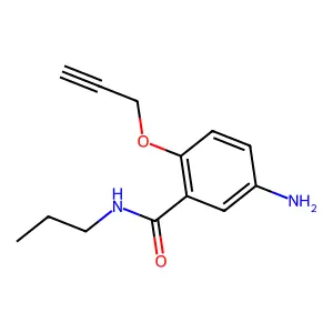 5-氨基-N-丙基-2-(2-丙炔氧基)苯甲酰胺 structure