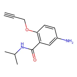 5-氨基-N-异丙基-2-(2-丙炔氧基)苯甲酰胺 structure