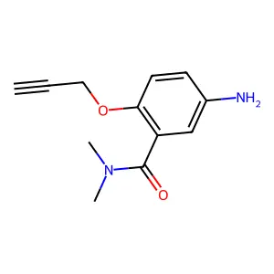 5-氨基-N,N-二甲基-2-(2-丙炔氧基)苯甲酰胺 structure