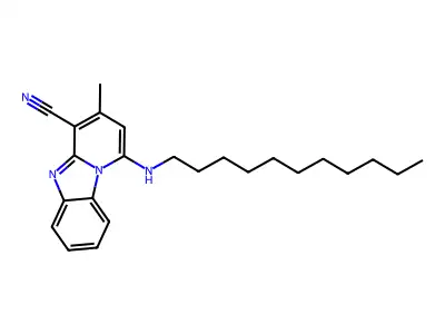 3-Methyl-1-(undecylamino)pyrido[1,2-a]benzimidazole-4-carbonitrile structure