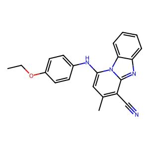 1-(4-Ethoxyanilino)-3-methylpyrido[1,2-a]benzimidazole-4-carbonitrile structure