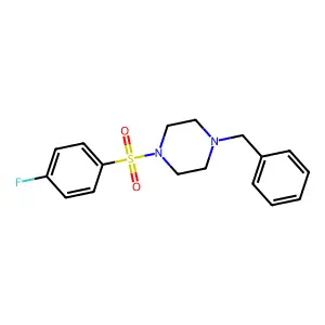 1-Benzyl-4-(4-fluorophenyl)sulfonylpiperazine structure