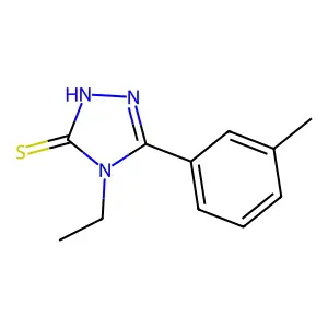 4-ethyl-5-(3-methylphenyl)-4H-1,2,4-triazole-3-thiol structure