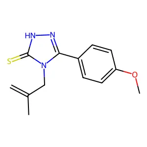 5-(4-methoxyphenyl)-4-(2-methylprop-2-en-1-yl)-4H-1,2,4-triazole-3-thiol structure