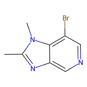 7-bromo-1,2-dimethyl-1H-imidazo[4,5-c]pyridine structure