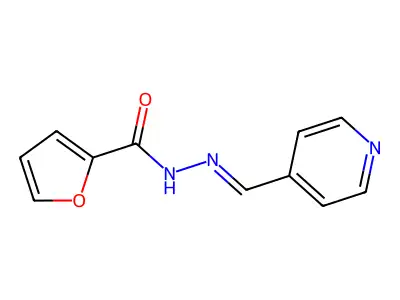 N-[(E)-pyridin-4-ylmethylideneamino]furan-2-carboxamide structure