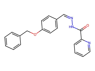 N'-{(E)-[4-(benzyloxy)phenyl]methylidene}pyridine-2-carbohydrazide structure