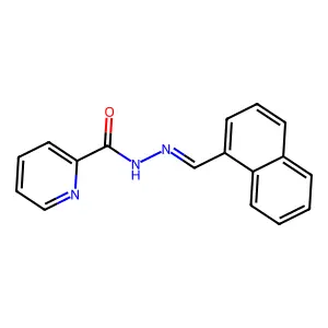 N'-(1-Naphthylmethylene)-2-pyridinecarbohydrazide structure