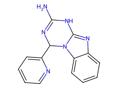 4-Pyridin-2-yl-1,4-dihydro[1,3,5]triazino[1,2-a]benzimidazol-2-amine structure