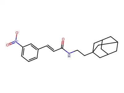 (E)-N-[2-(1-adamantyl)ethyl]-3-(3-nitrophenyl)prop-2-enamide structure