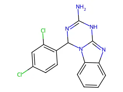 4-(2,4-Dichlorophenyl)-1,4-dihydro[1,3,5]triazino[1,2-a]benzimidazol-2-amine structure