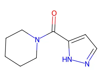 1-(1H-Pyrazol-3-ylcarbonyl)piperidine structure
