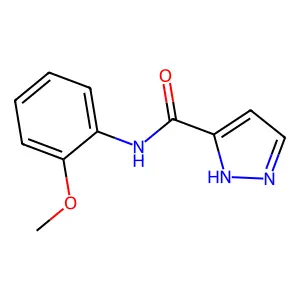 N-(2-甲氧基苯基)-1H-吡唑-3-甲酰胺 structure