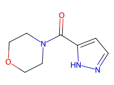 4-(1H-pyrazol-3-ylcarbonyl)morpholine structure