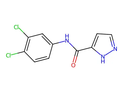 N-(3,4-dichlorophenyl)-1H-pyrazole-3-carboxamide structure