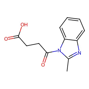 4-(2-Methyl-benzoimidazol-1-yl)-4-oxo-butyric acid structure