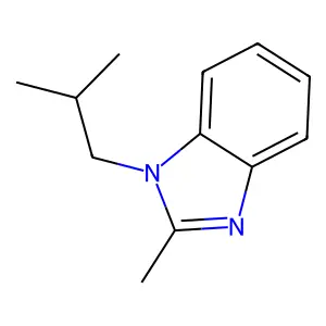 2-Methyl-1-(2-methylpropyl)benzimidazole structure