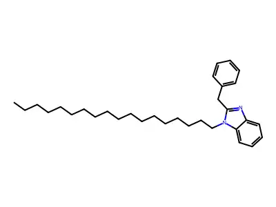 1-octadecyl-2-(phenylmethyl)-1H-benzimidazole structure
