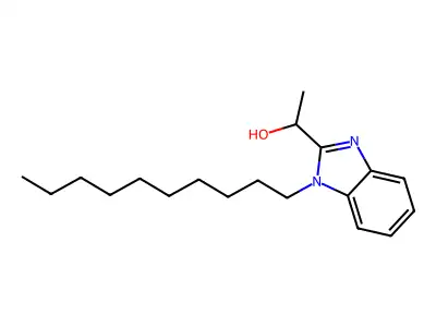 1-(1-Decylbenzimidazol-2-yl)ethan-1-ol structure