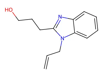 1-(2-Propen-1-yl)-1H-benzimidazole-2-propanol structure