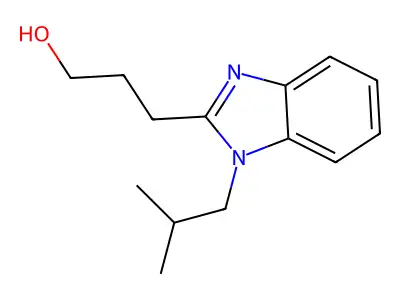 3-[1-(2-Methylpropyl)benzimidazol-2-yl]propan-1-ol structure