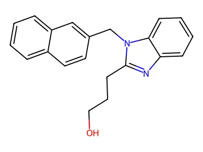 1-(2-Naphthalenylmethyl)-1H-benzimidazole-2-propanol structure