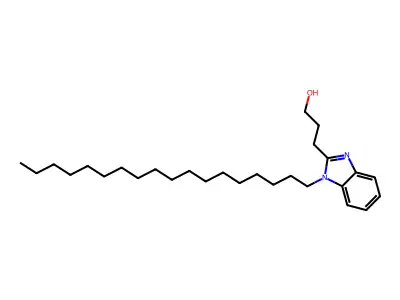 3-(1-Octadecylbenzimidazol-2-yl)propan-1-ol structure