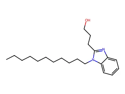 3-(1-Undecylbenzimidazol-2-yl)propan-1-ol structure