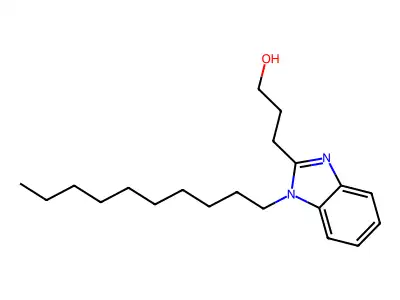 3-(1-Decylbenzimidazol-2-yl)propan-1-ol structure