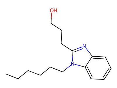3-(1-Hexylbenzimidazol-2-yl)propan-1-ol structure