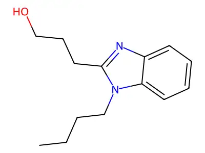 3-(1-Butylbenzimidazol-2-yl)propan-1-ol structure