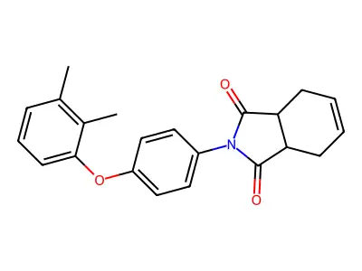 2-[4-(2,3-Dimethylphenoxy)phenyl]-3a,4,7,7a-tetrahydroisoindole-1,3-dione structure