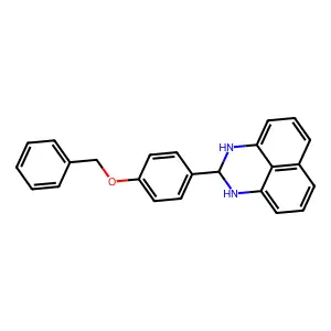 2-[4-(benzyloxy)phenyl]-2,3-dihydro-1H-perimidine structure