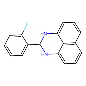 2-(2-fluorophenyl)-2,3-dihydro-1H-perimidine structure