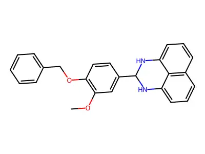 2-(4-Benzyloxy-3-methoxy-phenyl)-2,3-dihydro-1H-perimidine structure